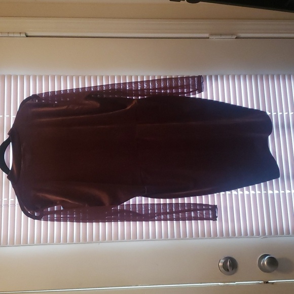 NWT Pretty Little thing Chocolate Velvet Long Sleeve mini dress plus size - Picture 11 of 11